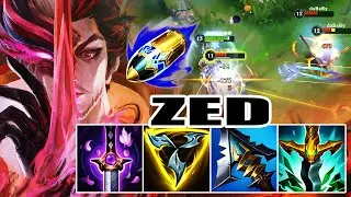 WILD RIFT ZED JUNGLE GAMEPLAY | 23KILLs  - RUNES : First Strike