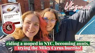 TRYING THE CHIPOTLE MILEY CYRUS BURRITO & RIDING A REVEL AROUND NYC! | VLOGMAS DAY 16 | LGBTQ+