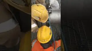 Bolt tensioning preparation, procedure and manual handling of an 18 Inch high pressure pipe
