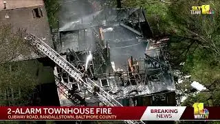 Townhouse fire in Randallstown