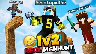 Average YesSmartyPie Manhunt Be Like 😂| Minecraft Parody ft. @SorlecOG