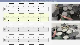 🥁 Wait A Minute   Willow Smith   Rockschool Drums Grade 1   2024