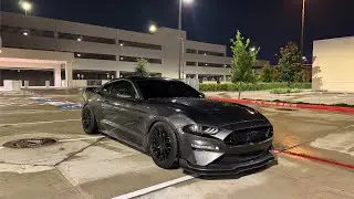 POV| FIRST NIGHT DRIVE WITH LONGTUBE CATLESS HEADERS IN MY MUSTANG GT
