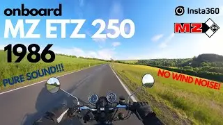 Relaxing evening ride with the MZ ETZ 250 (RAW onboard)