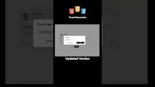 Tweet Generator using HTML CSS JavaScript #webdev #shortvideo