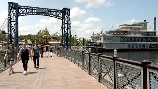 Disney Springs Sunny Day Walk in the Summer of 2022, Orlando Florida USA &middot; WDW 4K