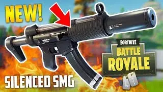 NEW SILENCED SMG!! (Fortnite Battle Royale)