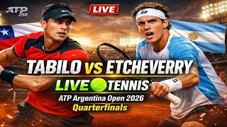 Alejandro Tabilo vs Tomas Martin Etcheverry 🎾LIVE TENNIS ATP Argentina Open 2026 | Quarterfinals