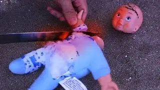EXPERIMENT Glowing 1000 degree KNIFE VS BABY