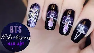 BTS 'Mikrokosmos' Nail Art Tutorial | 🌟💭😄