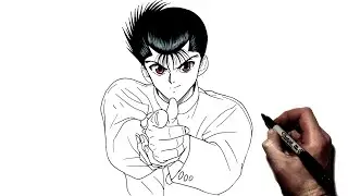 How To Draw Yusuke | Step By Step | YuYu Hakusho