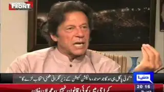 On The Front (Imran Khan Exclusive Interview..!!) | 27 August 2015