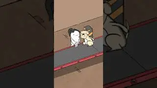 Dog's Wild Ride on a Conveyor Belt!