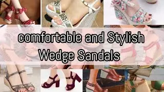 Graceful women Wedge Heel sandals/Women's Wedge heel sandal designs#wedges #shoesdesign