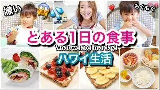 とある１日の食事【What we ate in a day!】ハワイ主婦 ご飯の支度｜海外 子育てママ｜子供モッパン