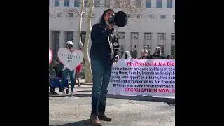 Clearbear speech at Immigration reform march
