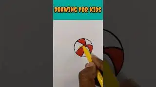 How to Draw Ball⚽🏀 | 3D Drawing For Kids #shorts
