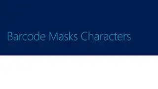 Barcode Mask Characters
