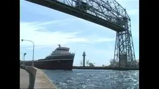 Vintage Lake Freighters - Duluth Harbor