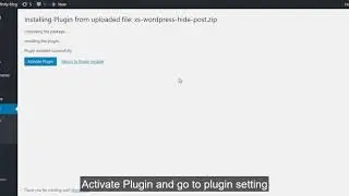 WordPress Hide Post - Installation Guide