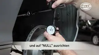 Rundlauf der Bremsscheibe überprüfen