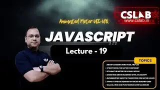 JavaScript Lecture 19 in Hindi -  Animated Meter with HTML CSS and JS Example  | CSLAB - SIKAR