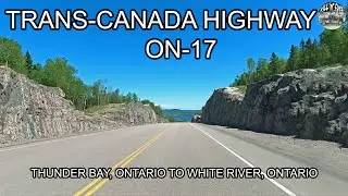 Trans-Canada Highway ON-17 from Thunder Bay, Ontario to White River, Ontario - Ontario, Canada