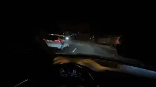 POV: AMG CLA45 High Speed Swimming Through Red Lights