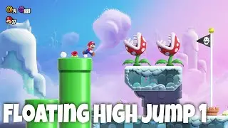 Super mario bros wonder: Floating High Jump 1 (Badge challenge)