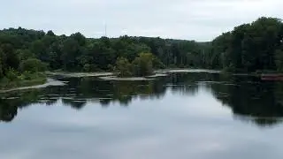 7News Drone over Gunners Lake in Montgomery County, Md.