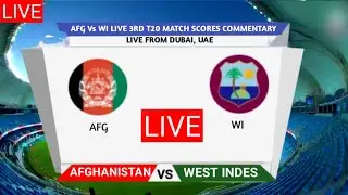 Afghanistan VS WEST INDES ||  AFG, VS WI LIVE | 3RD T29 SCORES COMMENTARY