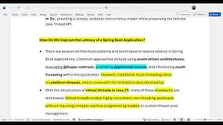 Lec75: Java Virtual Thread usage in Spring Boot applications