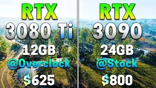RTX 3080 Ti 12GB @Overclock vs RTX 3090 24GB @Stock | PC Gameplay Tested
