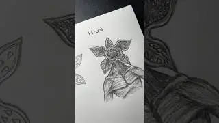 How to draw Demogorgon from Easy to Hard! #art #strangerthings #demogorgon #drawing #howtodraw
