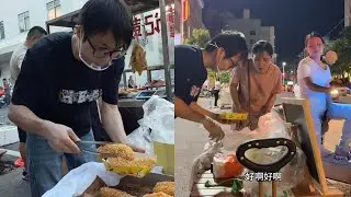 买27斤香蕉做脆皮香蕉到街上去卖，没想到卖得还不错#vlog日常 #摆摊日记 #vlog十亿流量扶持计划 #三农