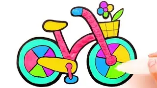 How to draw a cycle | cycle drawing | girl cycle drawing for kids and toddlers `