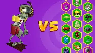 SNORKEL ZOMBIE vs 24 Fusion Plants | PVZ fusion