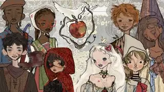 PROCREATE TIMELAPSE 🍎 Classic Fairy Tale & Novel Characters.ೃ࿔*