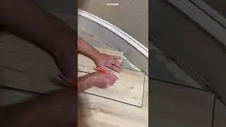 Perfect SPC Flooring Installation on Curved Wall 🔧✨ | Precision Floor Fitting  #spcflooring