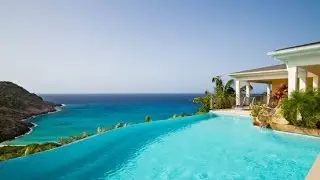 WIMCO St Barth's Villa Ancre de Gouverneur offering an amazing ocean view over Gouverneur beach