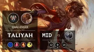 Taliyah Mid vs Diana - EUW Challenger Patch 9.24