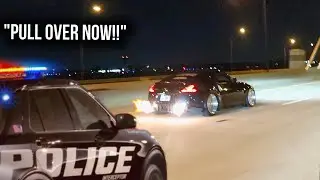 370z стреляет огнем перед копом и продолжает ехать!! *ВСЁ ПОШЛО НЕ ТАК*