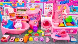 86 Minutes Satisfying with Unboxing Pink Kitchen Cooking Collection ASMR | Review Toys