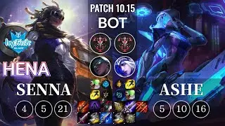 hyF Hena Senna vs Ashe Bot - KR Patch 10.15