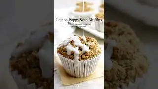 Vegan lemon poppy seed muffins! Recipe at theallnaturalvegan.com