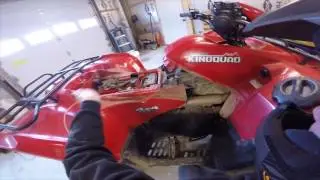 How to install a winch on a Suzuki 750 King Quad