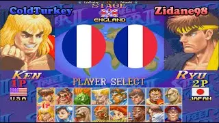 超级街霸2X ➤ ColdTurkey (France) vs Zidane98 (France) Super Street Fighter 2 Turbo