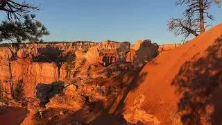 Sunrise descent into Bryce Amphitheater