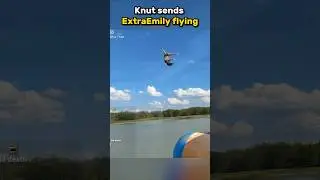 Knut sent ExtraEmily flying on the Blob