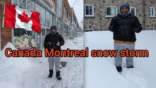 Canada Montreal snow storm 🌨️